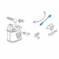 OEM 2016 Chevrolet Sonic Rear Oxygen Sensor Diagram - 55574136