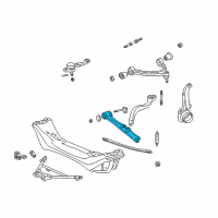 OEM 2010 Lexus SC430 Front Suspension Lower Arm Assembly Left Diagram - 48069-30300