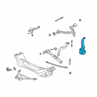 OEM 1993 Lexus GS300 Knuckle, Steering, LH Diagram - 43212-30210