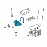 OEM Buick Lucerne Front Cover Diagram - 19179924