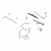 OEM 2010 Ford Flex Front Blade Diagram - 8A8Z-17528-C