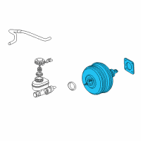 OEM Acura MDX Power Assembly, Master (9"+9") Diagram - 46400-S3V-A21