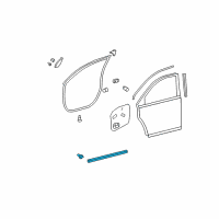 OEM 2012 Toyota Highlander Belt Weatherstrip Diagram - 67864-0E020