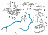 OEM Buick Envision Positive Cable Diagram - 84887286