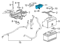 OEM 2022 Cadillac XT4 Junction Block Diagram - 84384087