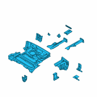 OEM BMW Trunk Floor Diagram - 41-12-8-398-671