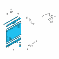 OEM 2012 Nissan Cube Radiator Assy Diagram - 21410-1FD5A