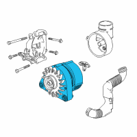 OEM BMW Z3 Exchange Alternator Diagram - 12-31-7-831-436