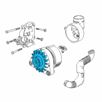 OEM BMW Pulley Alternator Diagram - 12-31-7-831-434