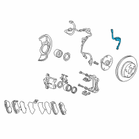 OEM 2012 Honda Crosstour Hose Set, Right Front Brake Diagram - 01464-TP6-A00