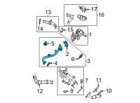 OEM 2022 Ford F-150 EGR Pipe Diagram - JT4Z-9E469-B