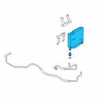 OEM 1994 GMC C1500 Cooler Asm-Trans Oil Auxiliary Diagram - 15990593