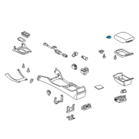 OEM Lexus Lock, Console Compartment Door Diagram - 58971-30050-C0