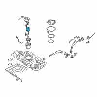 OEM 2018 Hyundai Elantra GT Fuel Pump Filter Diagram - 31112-C1001
