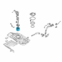 OEM 2018 Hyundai Elantra GT Cup Assembly-Reservoir Diagram - 31116-F2050