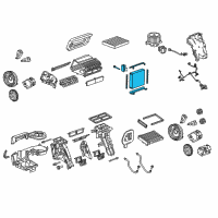 OEM 2011 Buick Regal Evaporator Core Diagram - 13363519