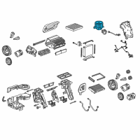 OEM Chevrolet Cruze Blower Motor Diagram - 13263279