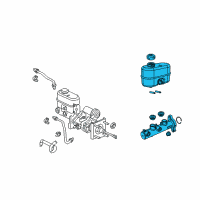 OEM Ram 2500 Brake Master Cylinder Diagram - 68144664AB