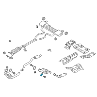 OEM 2016 Lincoln MKX Catalytic Converter Bracket Diagram - F2GZ-5K291-B