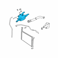 OEM 2018 GMC Savana 2500 Reservoir Asm-Coolant Recovery Diagram - 23382102