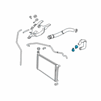 OEM 2022 GMC Sierra 2500 HD Lower Hose Clamp Diagram - 11547371