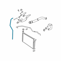 OEM 2002 Pontiac Aztek Overflow Hose Diagram - 9439340