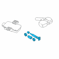 OEM 2019 Infiniti QX30 Tire Pressure Sensor Kit Diagram - 40770-5DA0B