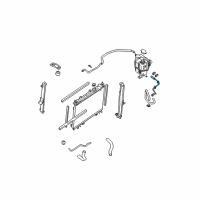 OEM 2009 Nissan Pathfinder Hose-Reserve Tank Diagram - 21744-EA000