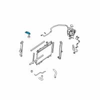 OEM 2021 Nissan Frontier Bracket-Radiator Mounting, Upper Diagram - 21542-EA000