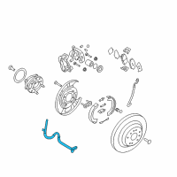 OEM 2011 Hyundai Genesis Sensor Assembly-Wheel Speed, LH Diagram - 59910-3M000