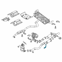 OEM 2016 Chrysler 200 Bracket-Exhaust Diagram - 68207097AE