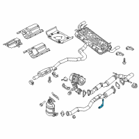 OEM Chrysler 200 Bracket-Exhaust Diagram - 68207097AE