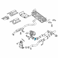 OEM 2016 Jeep Cherokee Gasket-Catalytic Converter Diagram - 68110431AB