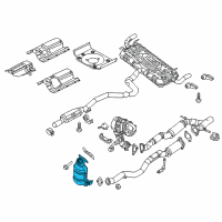 OEM 2015 Jeep Cherokee Catalytic Converter Diagram - 68105874AG