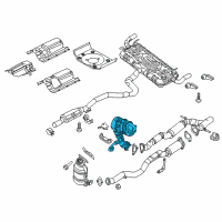 OEM Jeep Cherokee Converter-Catalytic Diagram - 68105875AI