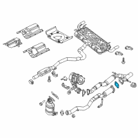 OEM 2019 Jeep Cherokee Gasket-CROSSUNDER Pipe Diagram - 52022294AA