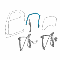 OEM 2015 GMC Sierra 1500 Run Weatherstrip Diagram - 84283578