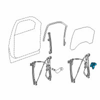 OEM Chevrolet Silverado 3500 HD Window Motor Diagram - 22921493