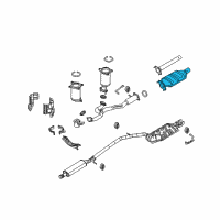 OEM 2009 Ford Taurus X Converter Diagram - 8G1Z-5E212-F