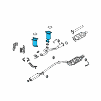 OEM 2008 Ford Taurus Preconverter Diagram - 8G1Z-5E212-H