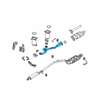 OEM Ford Taurus Exhaust Pipe Diagram - 8G1Z-5G274-B