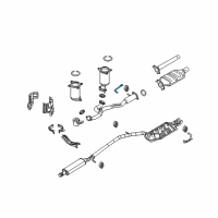 OEM Ford Flex Front Pipe Hanger Diagram - 8G1Z-5A204-B