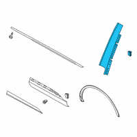 OEM 2020 Lincoln Aviator MOULDING Diagram - LC5Z-78255A34-B