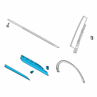 OEM 2021 Lincoln Aviator MOULDING - DOOR OUTSIDE Diagram - LC5Z-7825556-CB