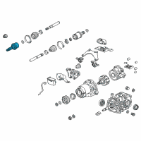 OEM Honda Accord Crosstour Joint, Outboard Diagram - 42330-TP7-A01