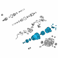 OEM 2014 Honda Crosstour Case Kit, T.C.D. Diagram - 41011-RBV-305