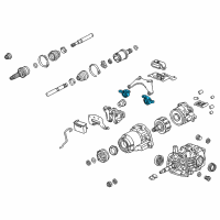 OEM 2014 Acura TL Rubber, Right Rear Differential Mounting (Front ) Diagram - 50710-TK5-A51