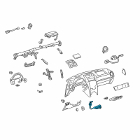 OEM Lexus Cylinder & Key Set Diagram - 69005-53111