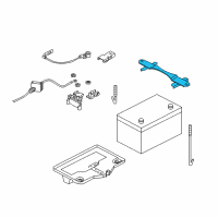 OEM Nissan 350Z Frame-Battery Fix Diagram - 24420-AL510