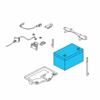 OEM 2006 Infiniti Q45 Batteries Diagram - 2441048S72